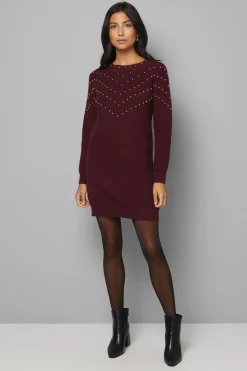 Wallis Robe Tunique Tricotée à Clous de Noël<Femme Pulls Et Gilets|Toutes Les Mailles