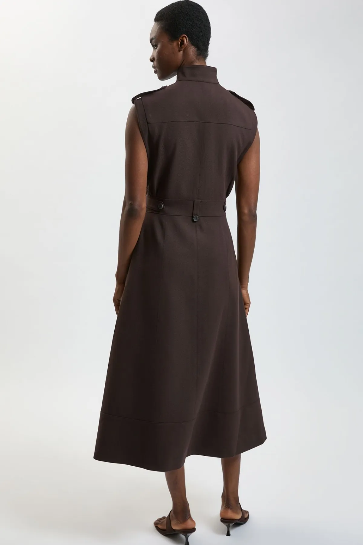 KarenMillen Robe Utilitaire Texturée Chevrons Petite<Femme Toutes Les Robes|Robes D’Automne