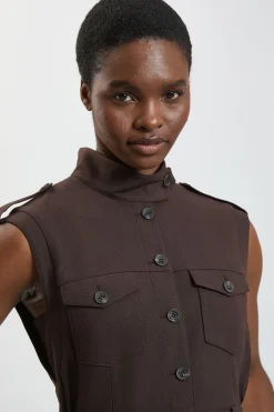Robe Utilitaire À Texture Chevron