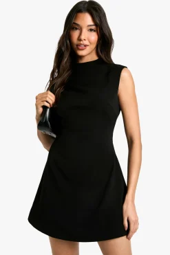 Robe évasée ajustée à fronces