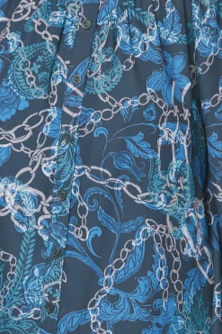 Robe Évasée Boutonnée Imprimé Animal Petite