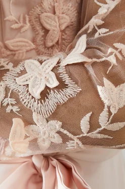 Wallis Robe Évasée d'Occasion en Satin avec Superposition de Tulle<Femme Robes Mi-Longues|Satin Et Dentelle