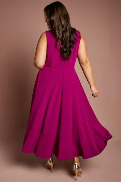 Coast Robe à Volants en Crêpe Grande Taille<Femme Toutes Les Robes|Robes D’Automne