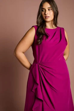 Coast Robe à Volants en Crêpe Grande Taille<Femme Toutes Les Robes|Robes D’Automne