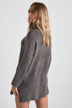 Roll Neck Tunic Jumper Dress