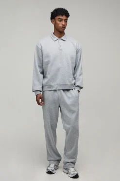 boohooMAN Rugby Oversize Boxy Et Jogger Coupe Droite<Homme Survêtements Grande Taille|Tout Afficher