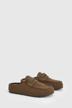 boohoo Sabots Mules À Enfiler Avec Bride Enveloppante< Chaussures Plates|Mules