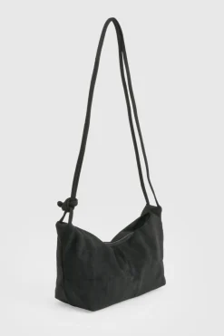 Sac bandoulière basique en synthétique suédé