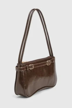 Sac à bandoulière à double lanières avec détails de boucle