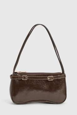 Sac à bandoulière à double lanières avec détails de boucle