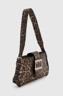 Sac à bandoulière léopard avec détail de boucle