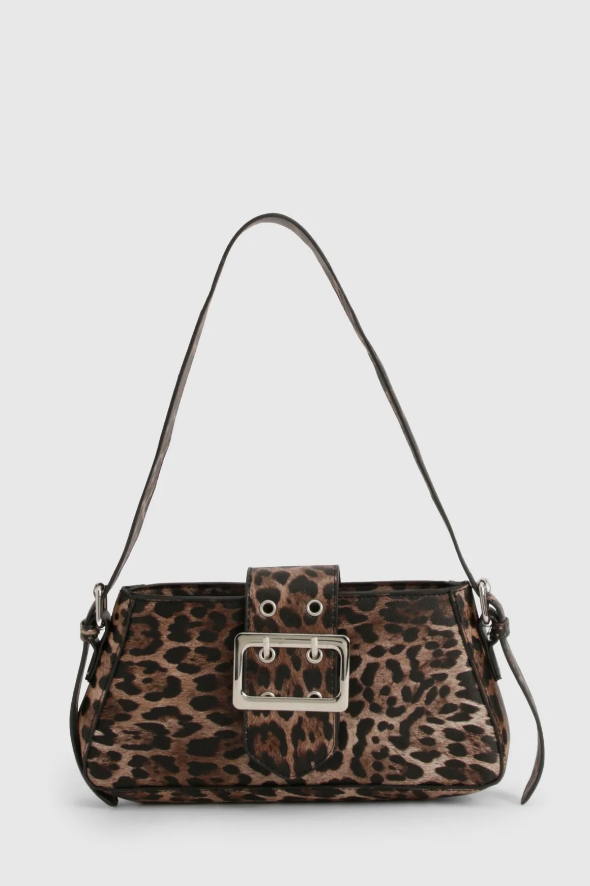 Sac à bandoulière léopard avec détail de boucle