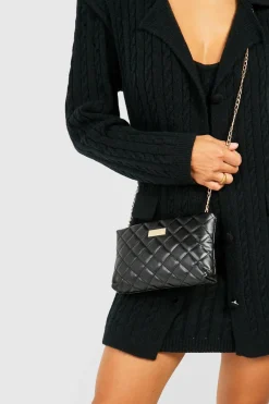 boohoo Sac Bandoulière Matelassé Oversize Basique<Femme Sacs À Bandoulière|Sacs Bandoulière