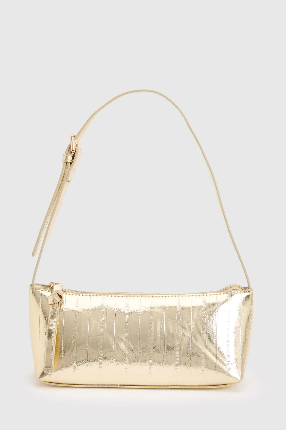 Sac À Bandoulière Mini Texturé Métallisé