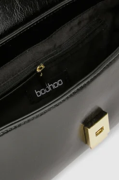 Sac à bandoulière sous le bras en or martelé