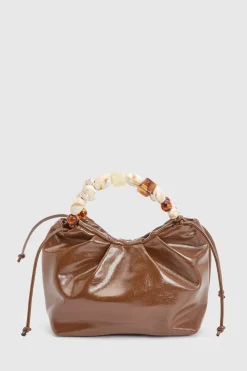 Sac Baril À Poignée Perlée