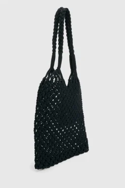Sac De Plage Au Crochet Avec Anses Tressées