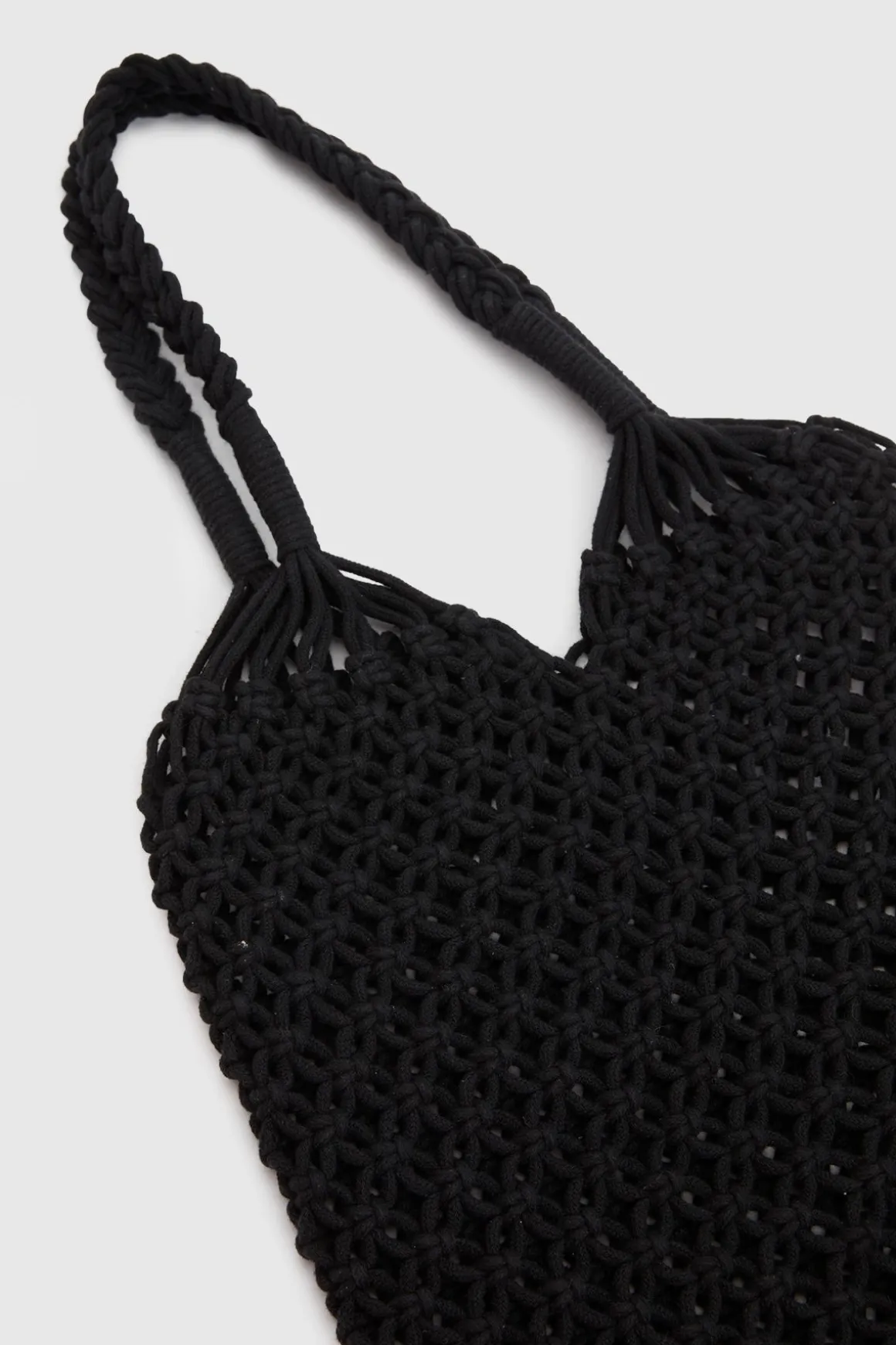 Sac De Plage Au Crochet Avec Anses Tressées