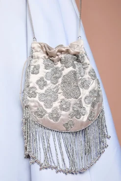Sac À Main Blair Orné Avec Cordon De Serrage Et Détail À Franges