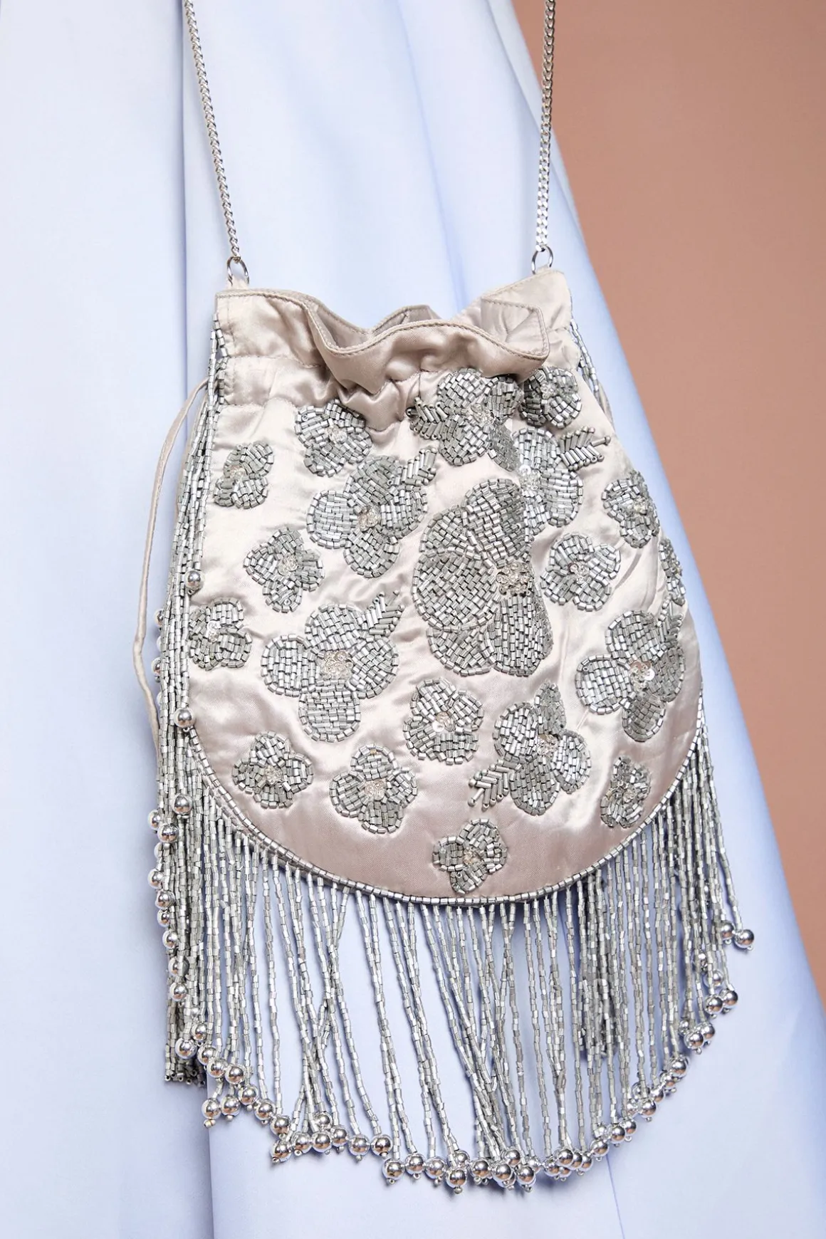 Sac À Main Blair Orné Avec Cordon De Serrage Et Détail À Franges