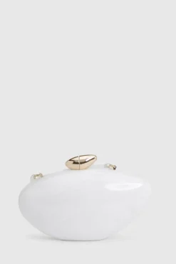 Sac À Main En Acrylique Avec Anse En Perles Détachable