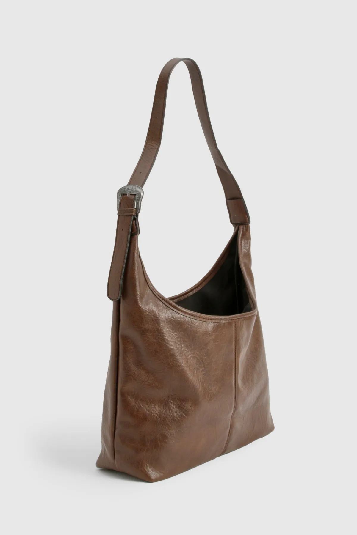 boohoo Sac à main enduit< Looks Chocolat|Sacs À Main