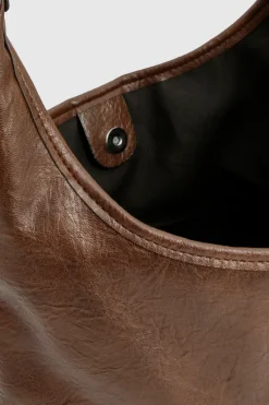 boohoo Sac à main enduit< Looks Chocolat|Sacs À Main