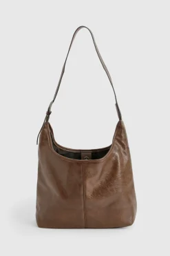 boohoo Sac à main enduit< Looks Chocolat|Sacs À Main