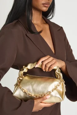 boohoo Sac À Main Métallisé Avec Poignée Froncée< Sacs À Main