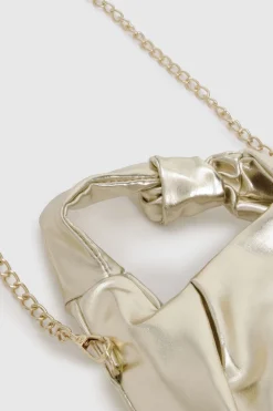 boohoo Sac à main synthétique métallisé noué< Sacs À Main