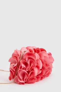 Sac Pochette Estelle En Satin À Fleurs Avec Bandoulière