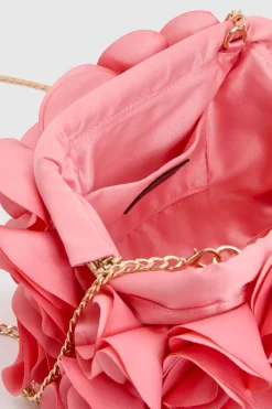 Sac Pochette Estelle En Satin À Fleurs Avec Bandoulière