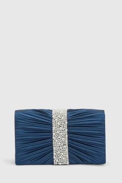 Coast Sacs Pochettes Dahlia En Satin Plissé Et Ornés De Perles< Pochettes|Sacs À Main
