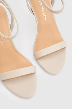 Sandale À Brides Avec Détail Talon En Cuir