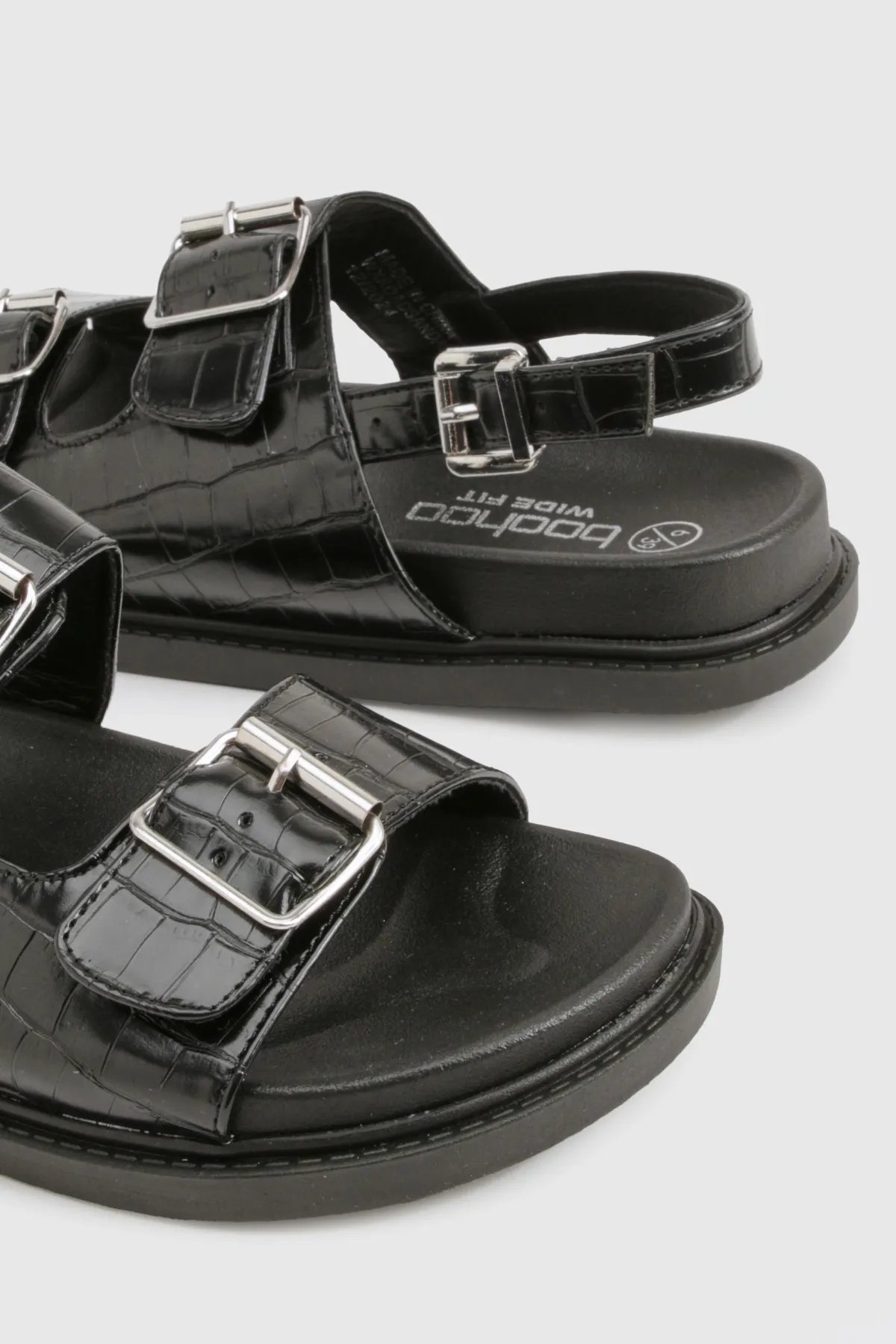 boohoo Sandale Papa Sportive à Double Bride et Coupe Large< Sandales
