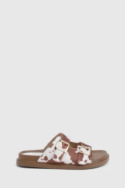 boohoo Sandales à boucle à motif de vache< Sandales