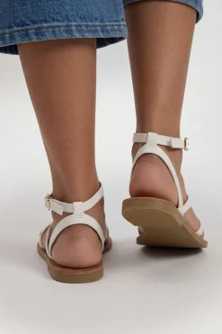 boohoo Sandales À Brides Avec Détail De Perles< Sandales