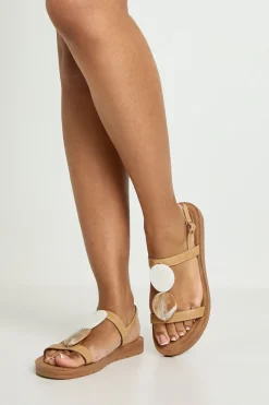 Sandales À Brides Avec Détail En Résine