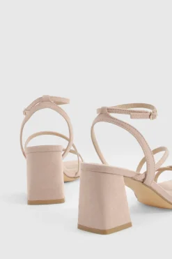 Sandales À Brides Avec Talon Bloc Moyen