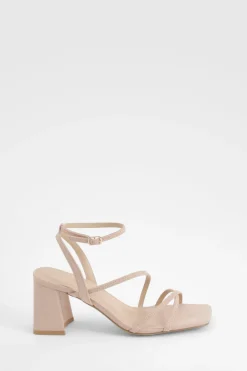 Sandales À Brides Avec Talon Bloc Moyen