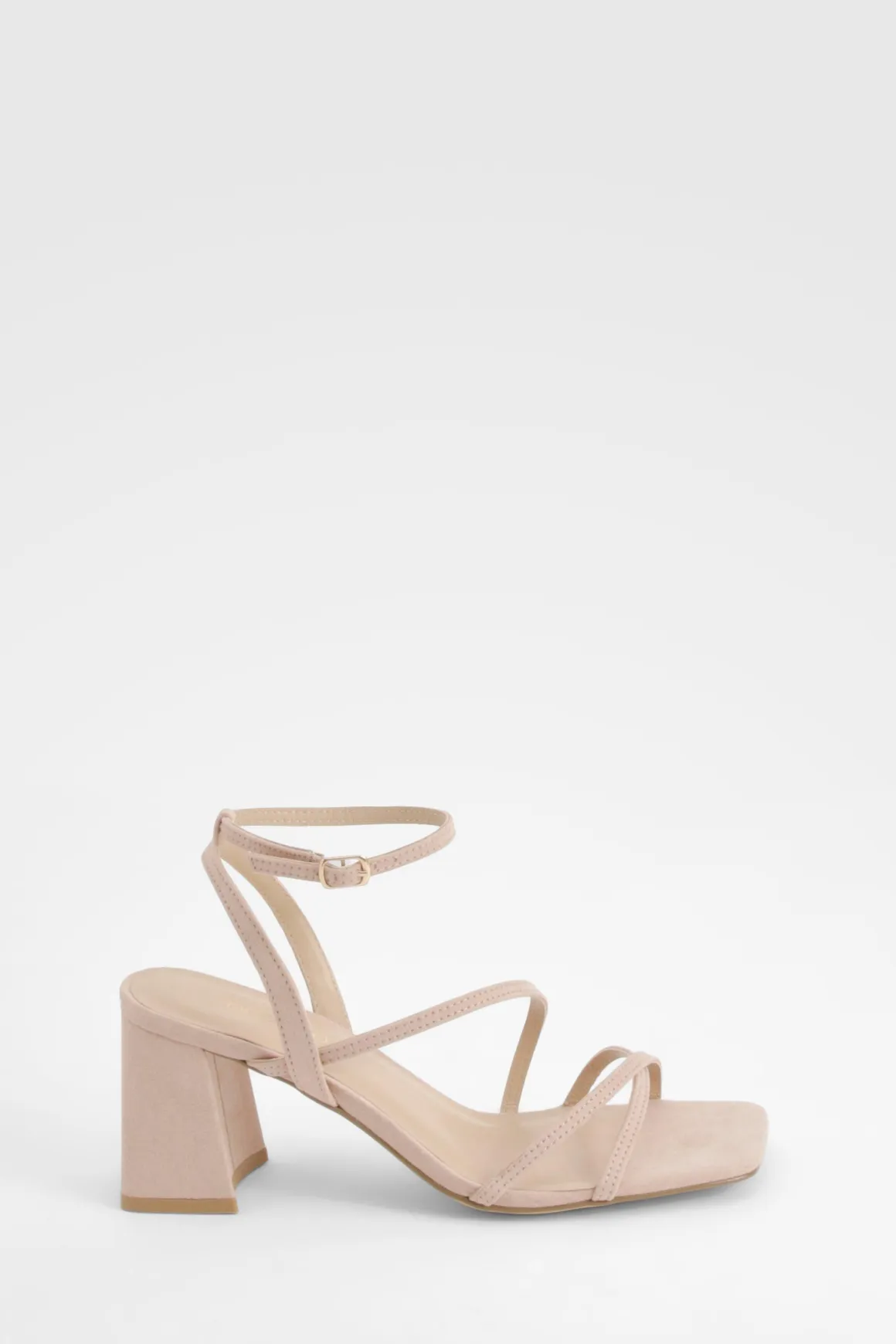 Sandales À Brides Avec Talon Bloc Moyen