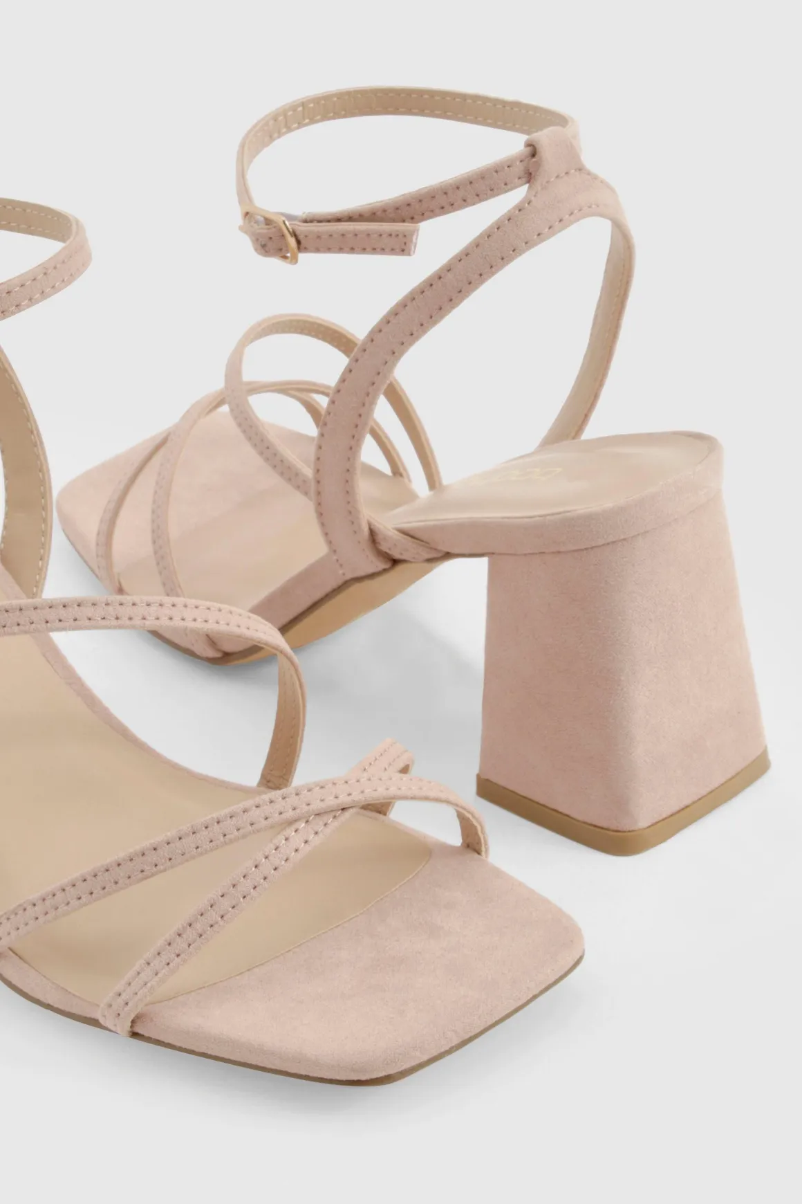 Sandales À Brides Avec Talon Bloc Moyen