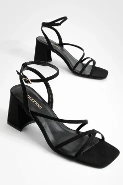 Sandales À Brides Avec Talon Bloc Moyen