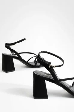 Sandales À Brides Avec Talon Bloc Moyen