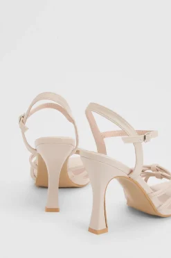 Sandales À Brides Tia En Synthétiquecuir À Talons Aiguilles Hauts Et Bout Ouvert
