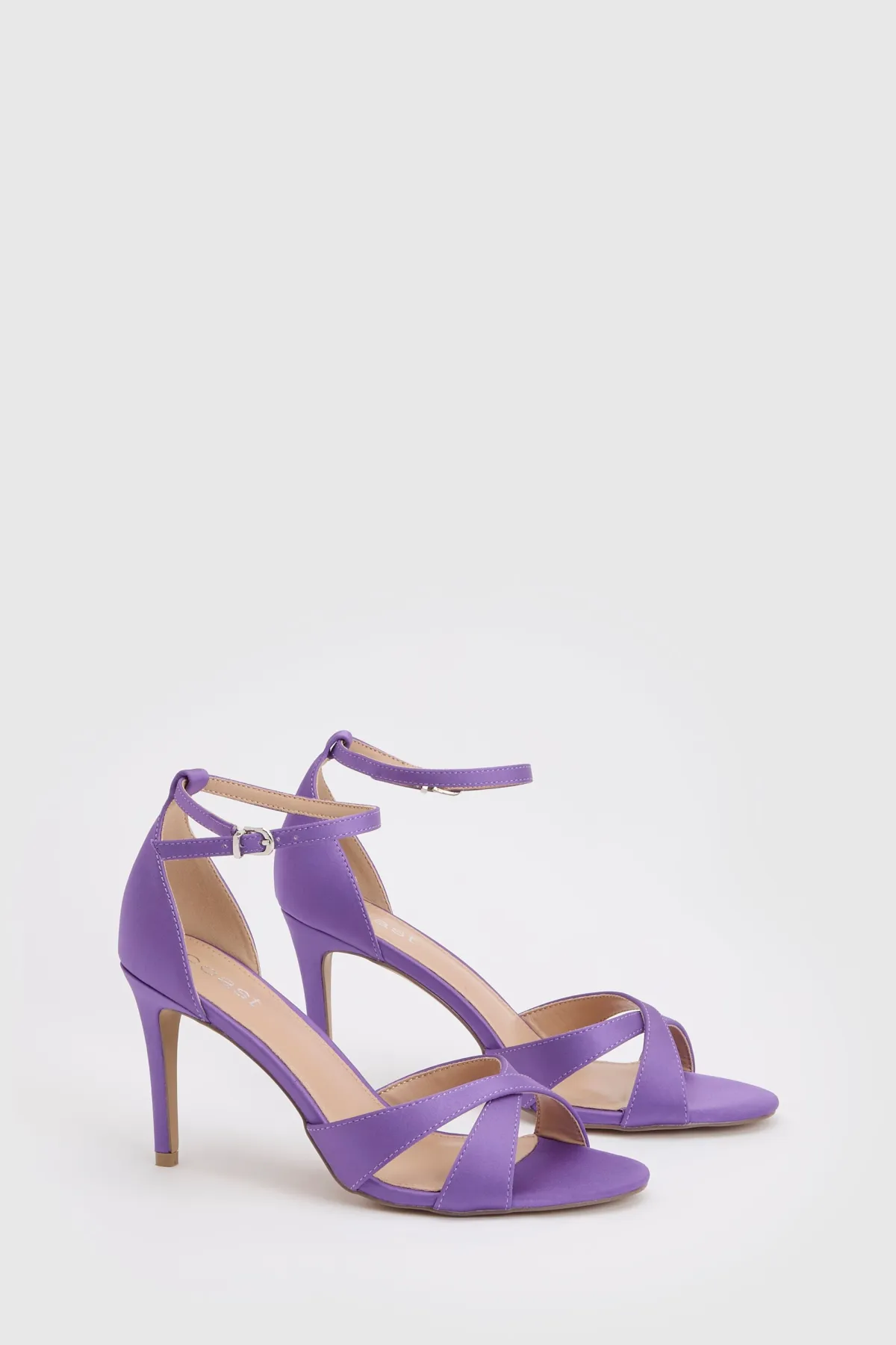 Coast Sandales Cadenza À Talon Aiguille Haut En Satin Avec Brides Croisées< Chaussures À Talons|Sandales