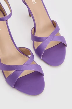 Coast Sandales Cadenza À Talon Aiguille Haut En Satin Avec Brides Croisées< Chaussures À Talons|Sandales