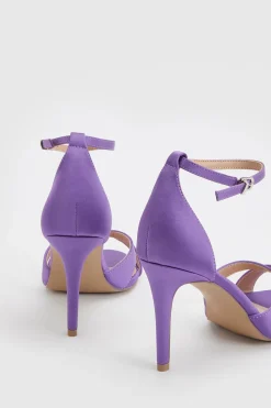 Coast Sandales Cadenza À Talon Aiguille Haut En Satin Avec Brides Croisées< Chaussures À Talons|Sandales