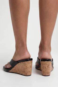 boohoo Sandales Compensées À Bride Orteil Effet Synthétique< Chaussures Festives|Chaussures À Talons