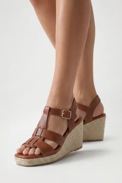 boohoo Sandales Compensées À Brides En T Coupe Extra Large< Chaussures Festives|Chaussures À Talons